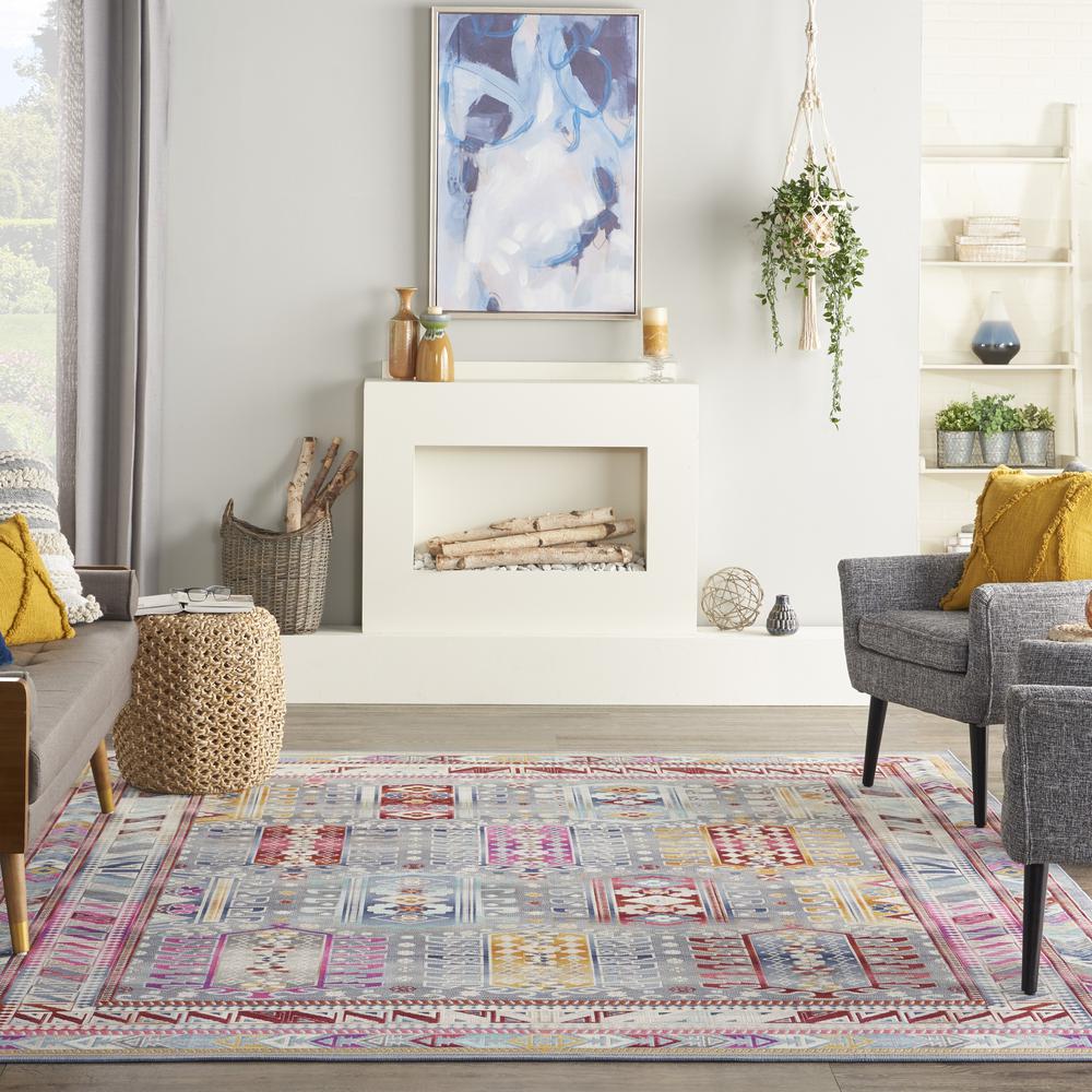 Bohemian Rectangle Area Rug, 8' x 10'. Picture 10