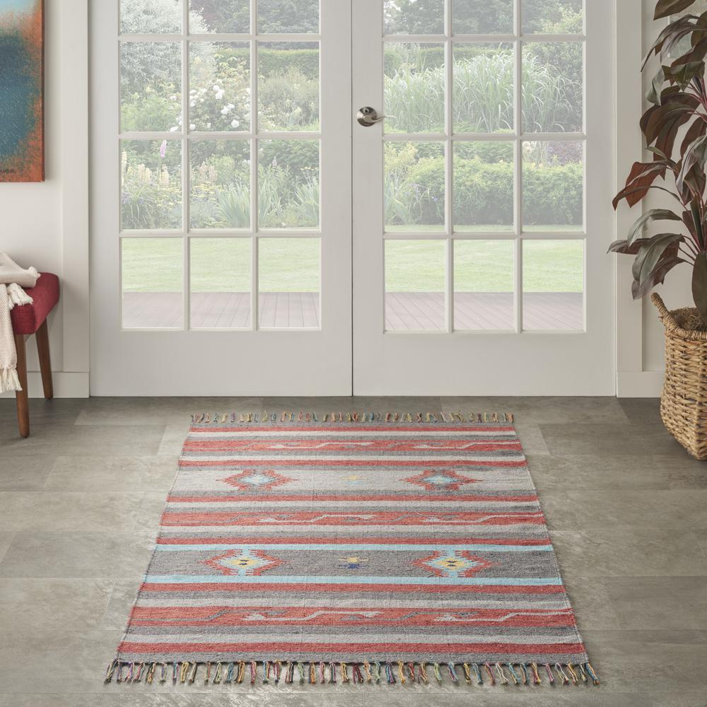 Southwestern Rectangle Area Rug, 5' x 7'. Picture 9