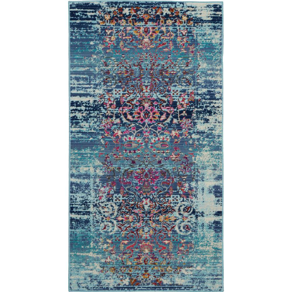 Vintage Rectangle Area Rug, 2' x 4'. Picture 1