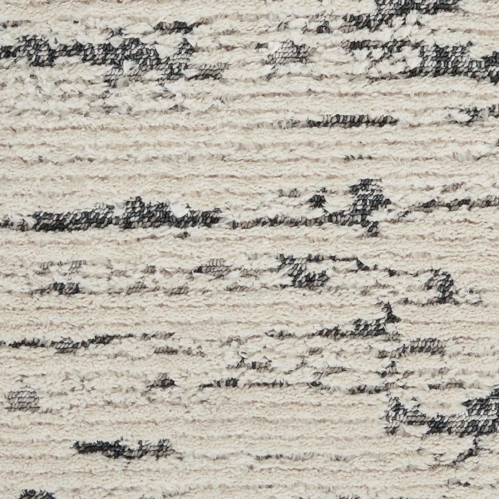 Nourison Textured Contemporary Area Rug, 8'10" x 11'10", Ivory Blue. Picture 6