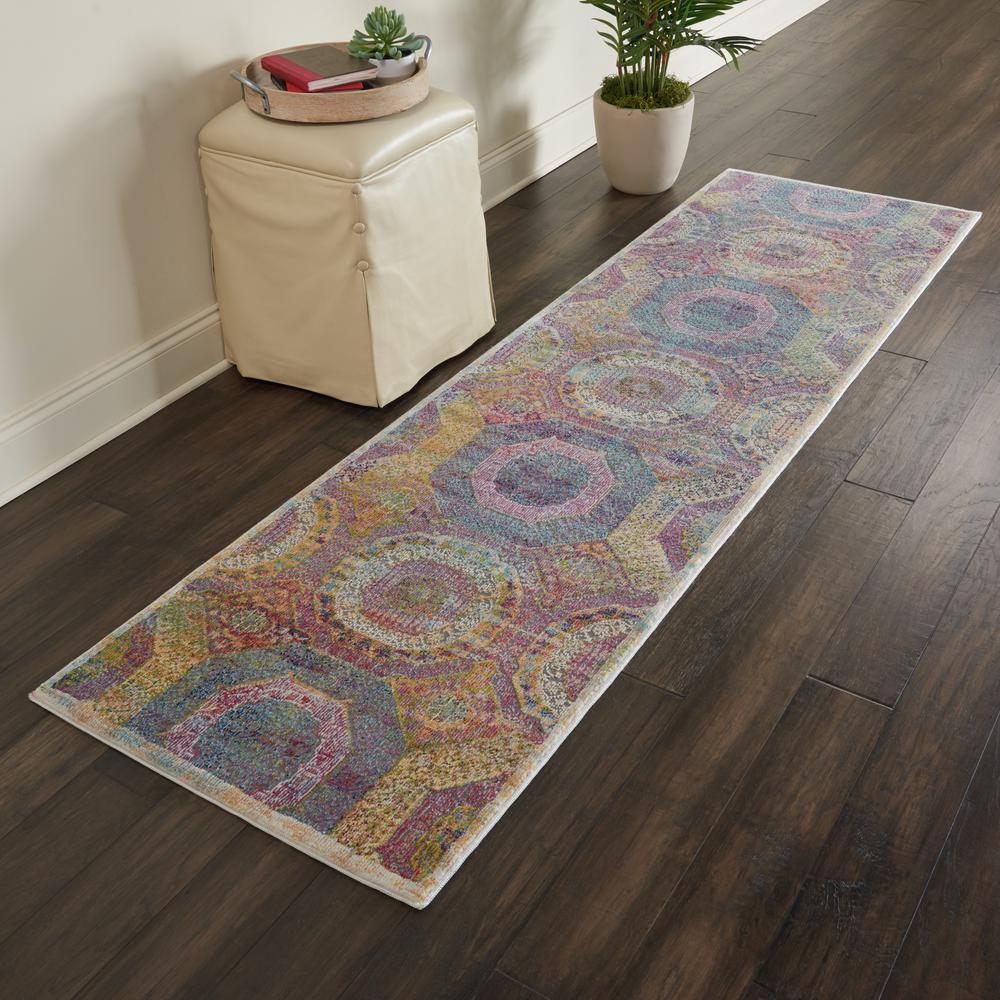 Bohemian Runner Area Rug, 8' Runner. Picture 3
