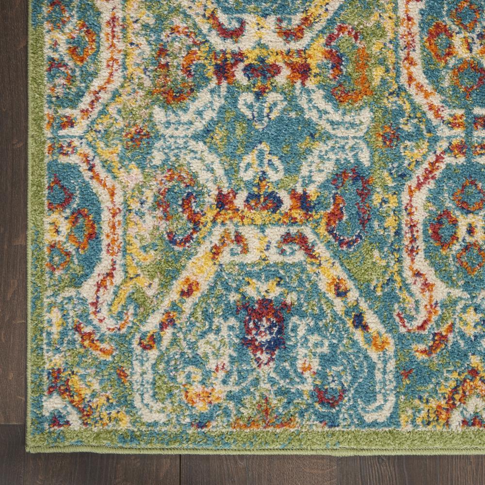 ALR05 Allur Turquoise Multicolor Area Rug- 5'3" x 7'3". Picture 3