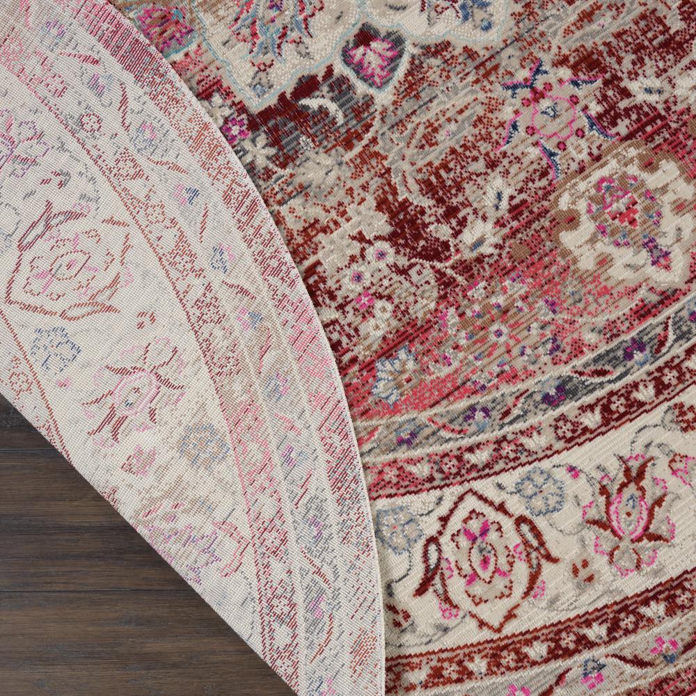 Vintage Round Area Rug, 6' x Round. Picture 3