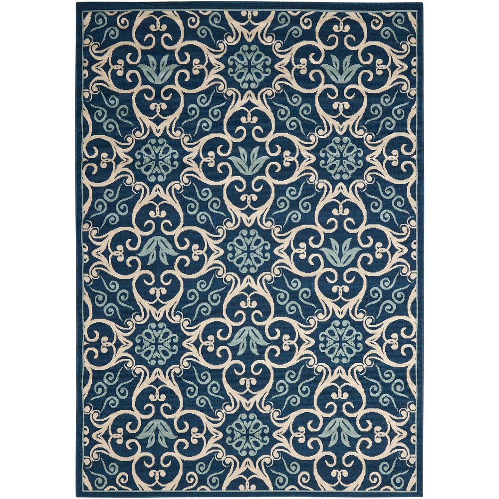 Caribbean Area Rug, Navy, 5'3" x 7'5". Picture 1