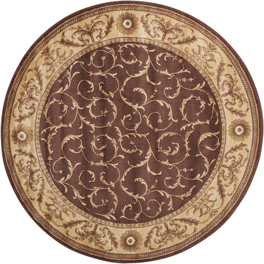 Traditional Round Area Rug, 6' x Round. Picture 1