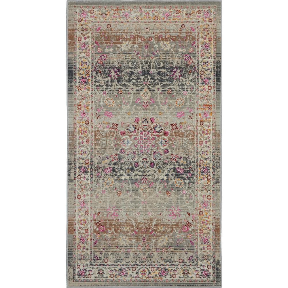 Vintage Rectangle Area Rug, 2' x 4'. Picture 1