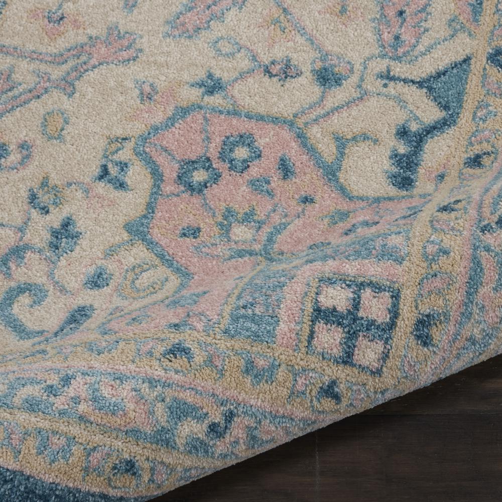 Tranquil Area Rug, Ivory/Turquoise, 8' X 10'. Picture 7