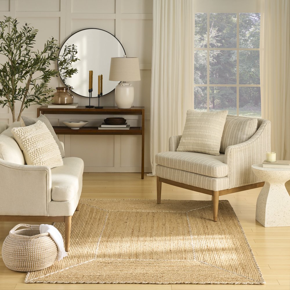 Nourison Home Terrazzo Jute Area Rug. Picture 9