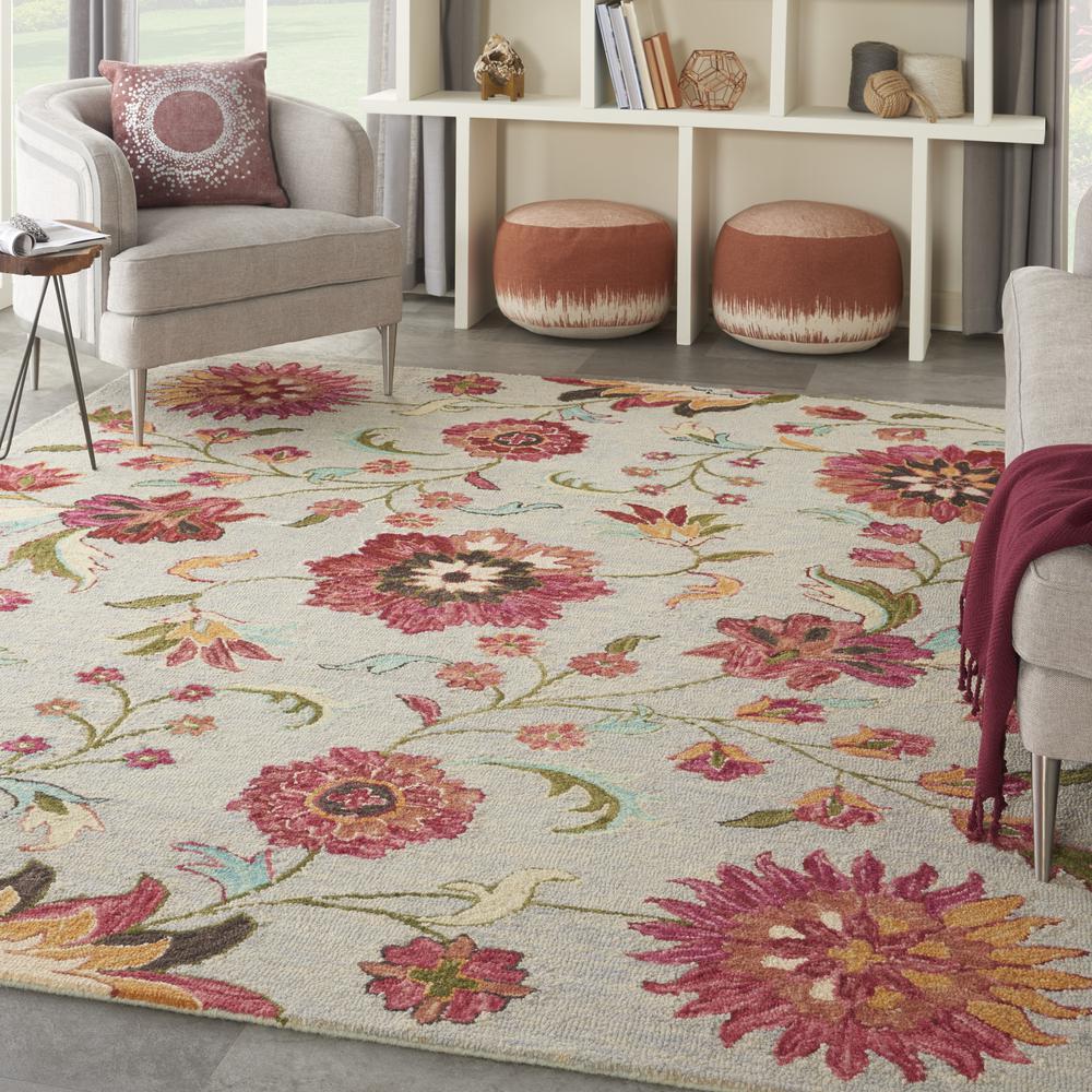 BAH04 Bahari Grey/Multi Area Rug- 8' x 10'. Picture 2
