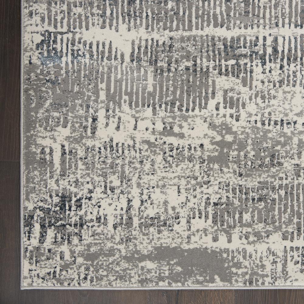 Michael Amini MA90 Uptown Area Rug, Ivory/Grey, 4' x round, UPT03. Picture 4