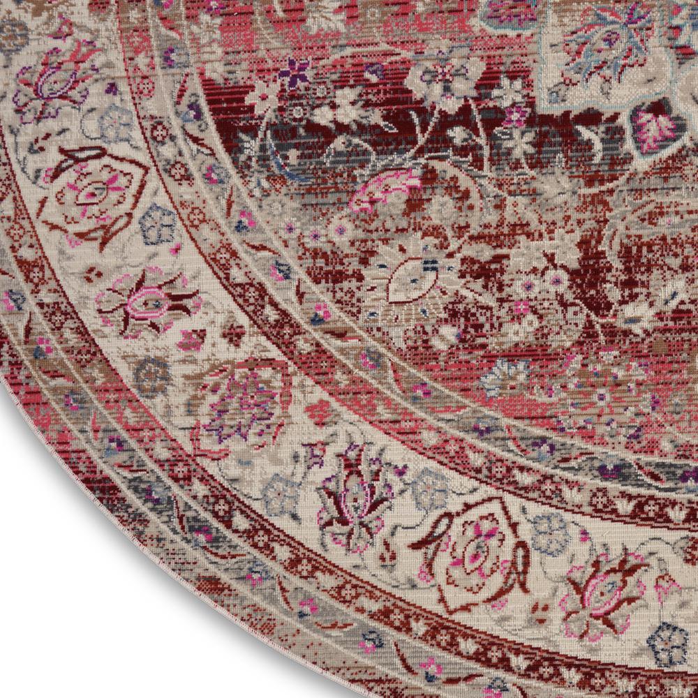 Vintage Round Area Rug, 6' x Round. Picture 5