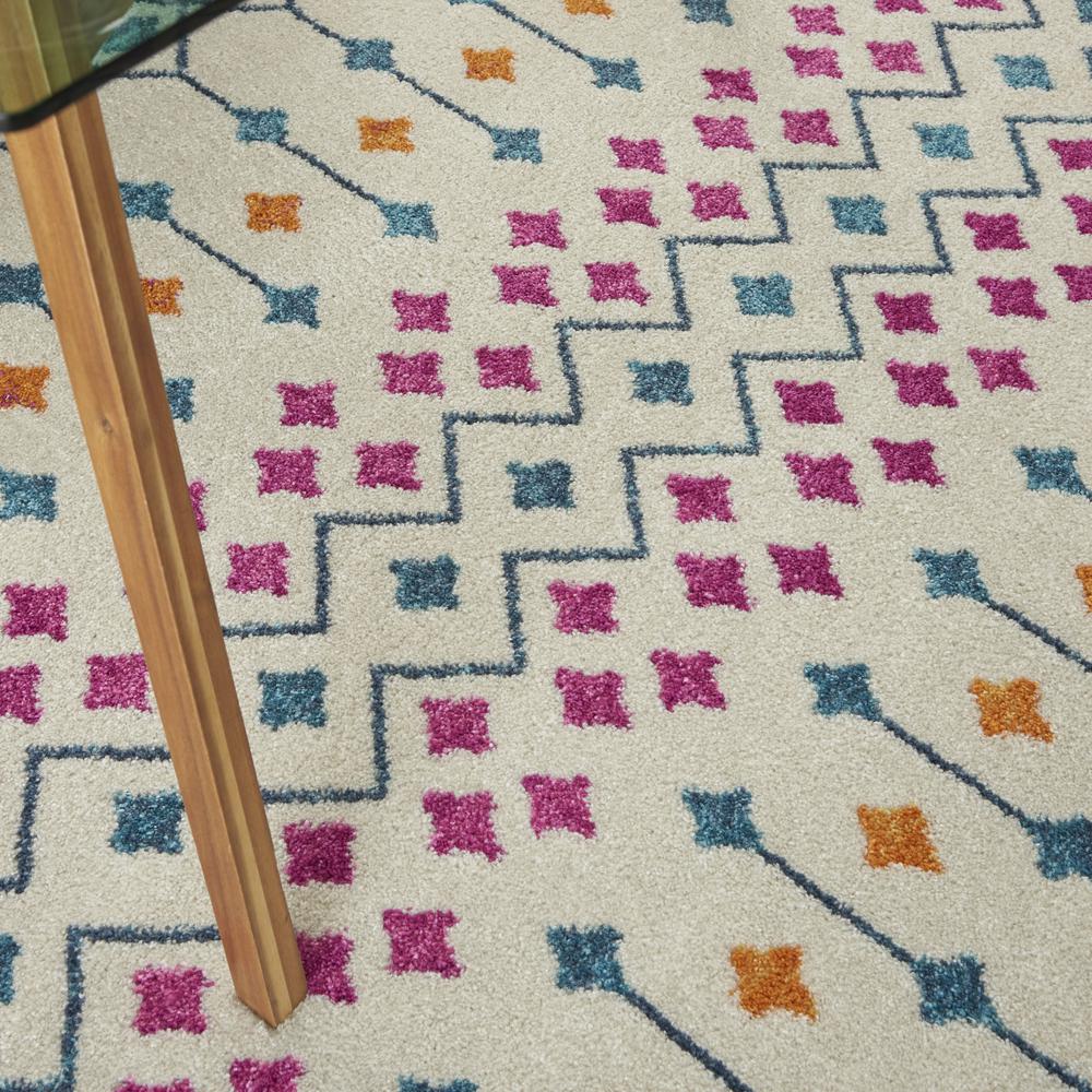 PSN45 Passion Ivory/Multi Area Rug- 5'3" x 7'3". Picture 8
