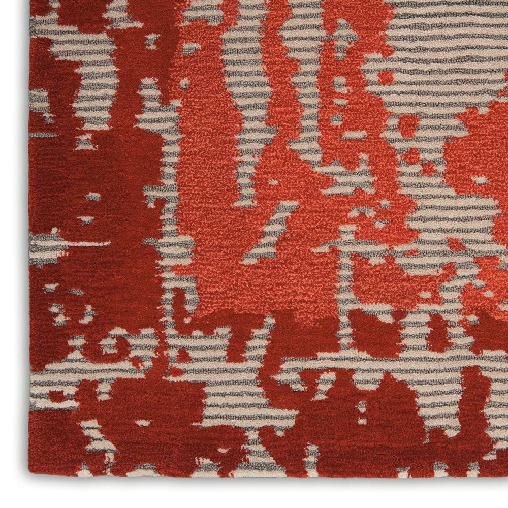Symmetry Area Rug, Beige/Red, 3'9" X 5'9". Picture 5