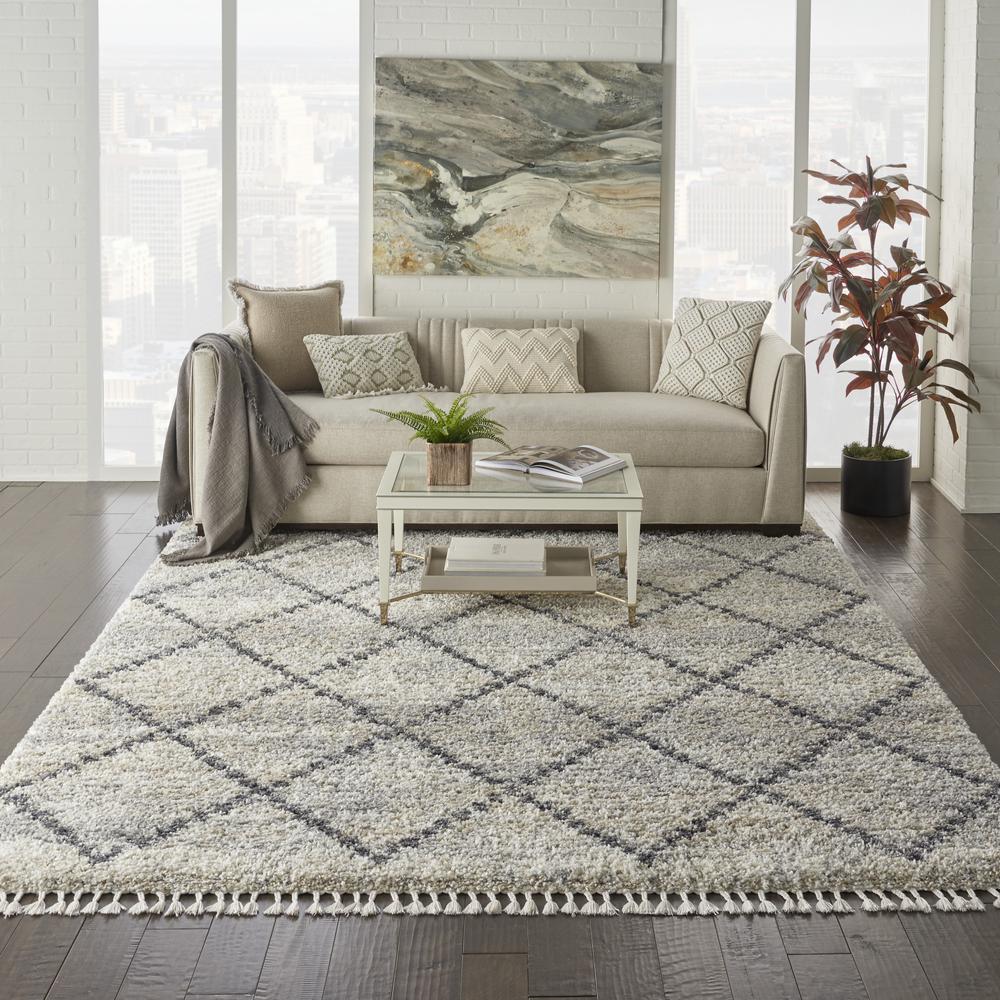 Nourison Home Scandinavian Shag Area Rug. Picture 3
