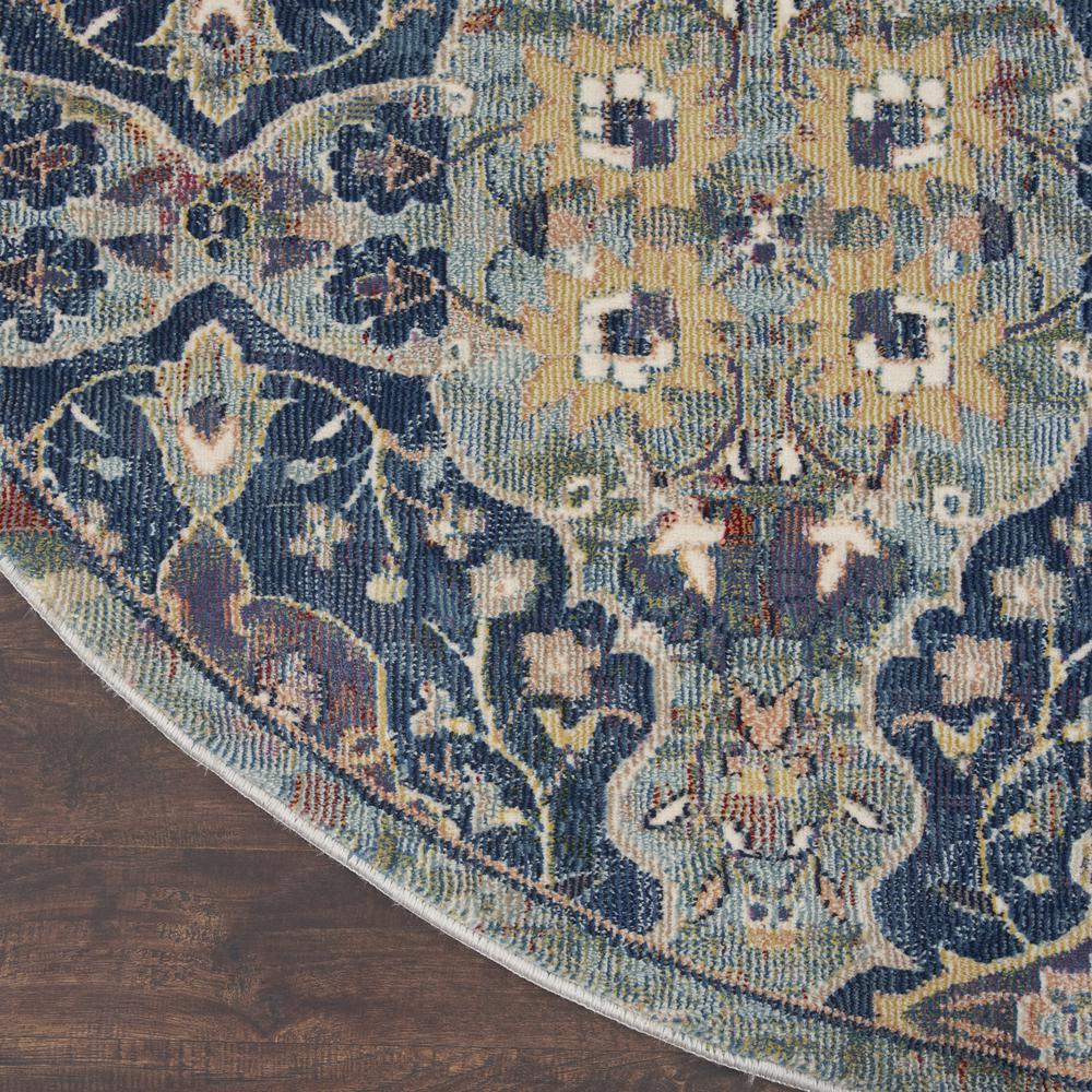 Bohemian Round Area Rug, 4' x Round. Picture 4
