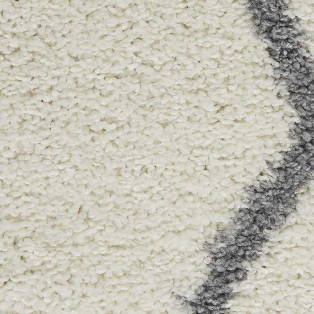 SHI02 Shangri-La Ivory/Light Grey Area Rug- 5' x 7'. Picture 6