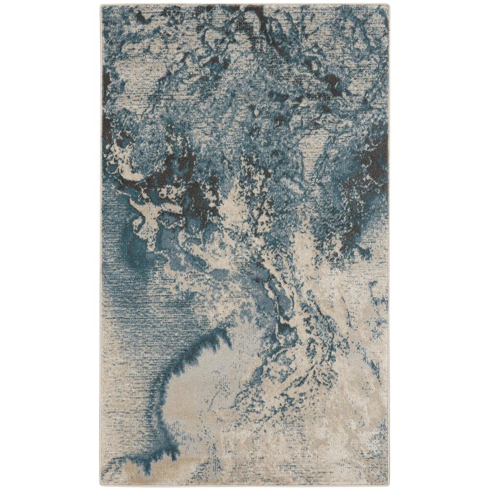 Modern Rectangle Area Rug, 3' x 5'. Picture 1