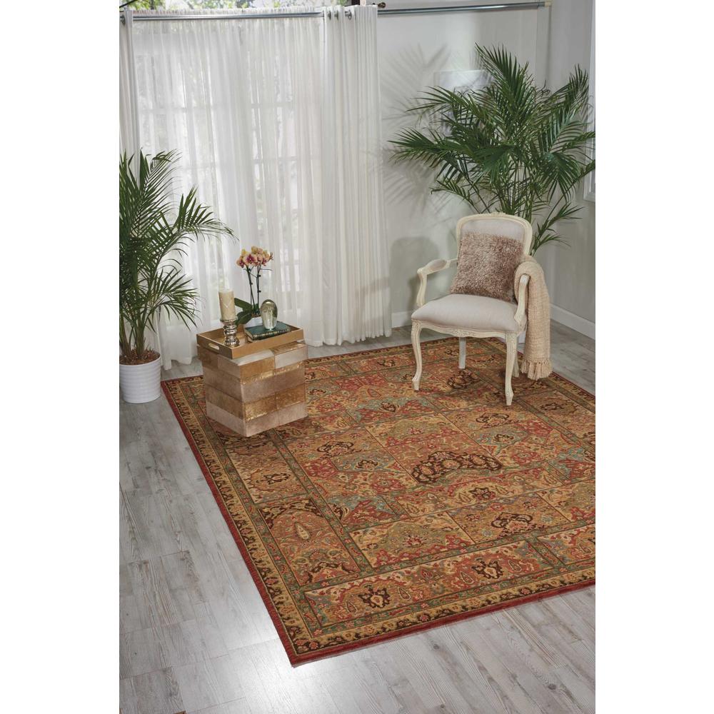Rectangle Traditional Machine Made Area Rug. Picture 2