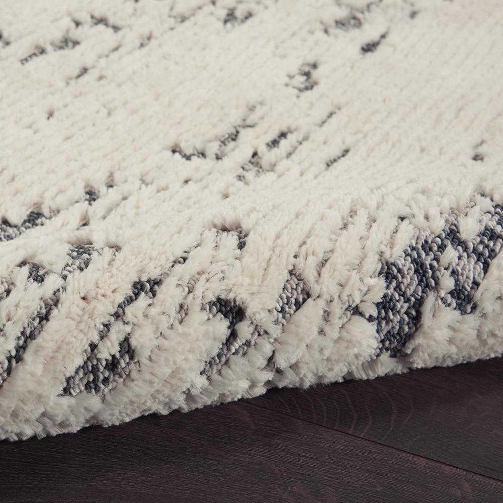 Nourison Textured Contemporary Area Rug, 8'10" x 11'10", Ivory Blue. Picture 7