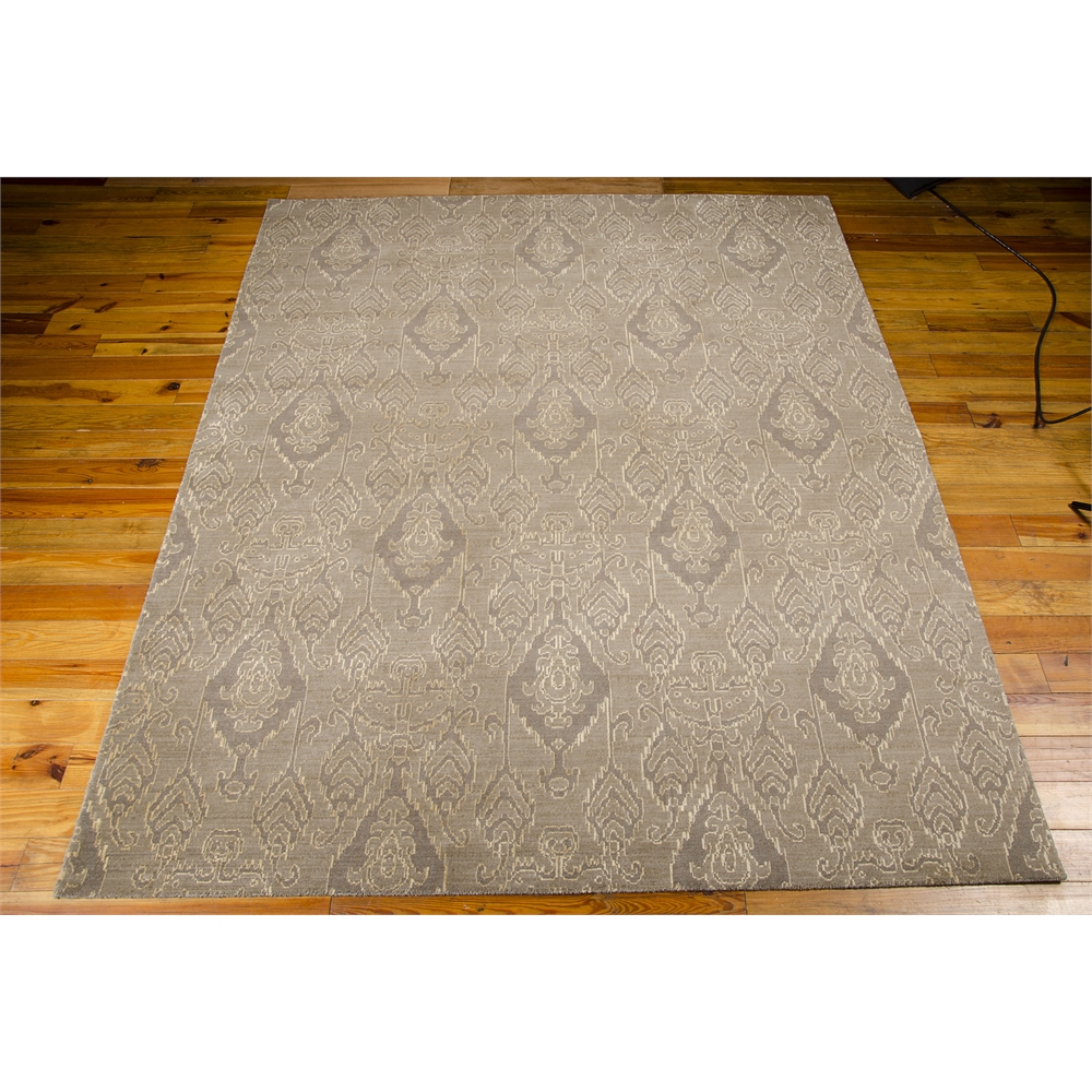 Silk Infusion Rectangle Rug By, Grey, 7'9" X 9'9". Picture 3