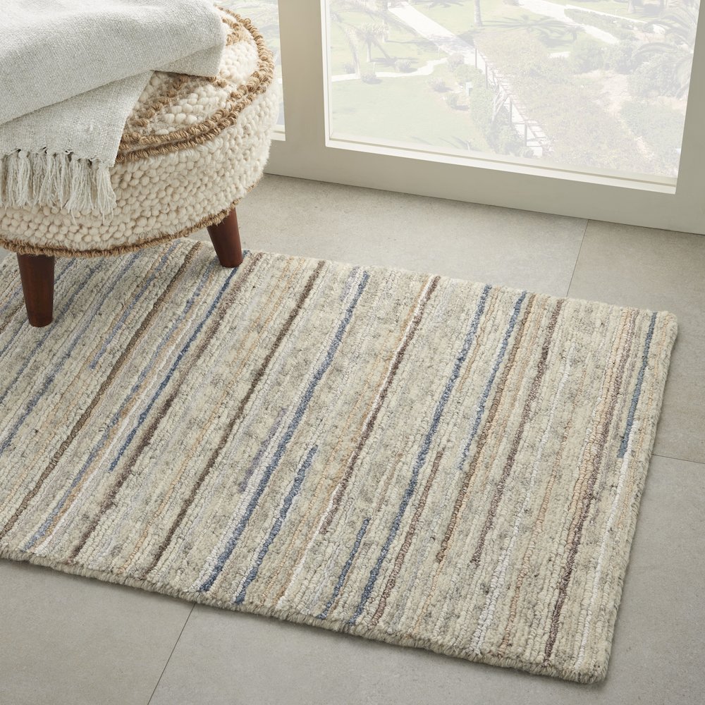 Nourison Plateau Area Rug, Ivory, 2'2" x 3'9", PAE01. Picture 9