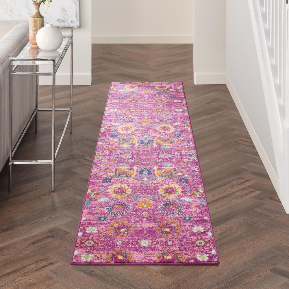 Bohemian Runner Area Rug, 10' Runner. Picture 3