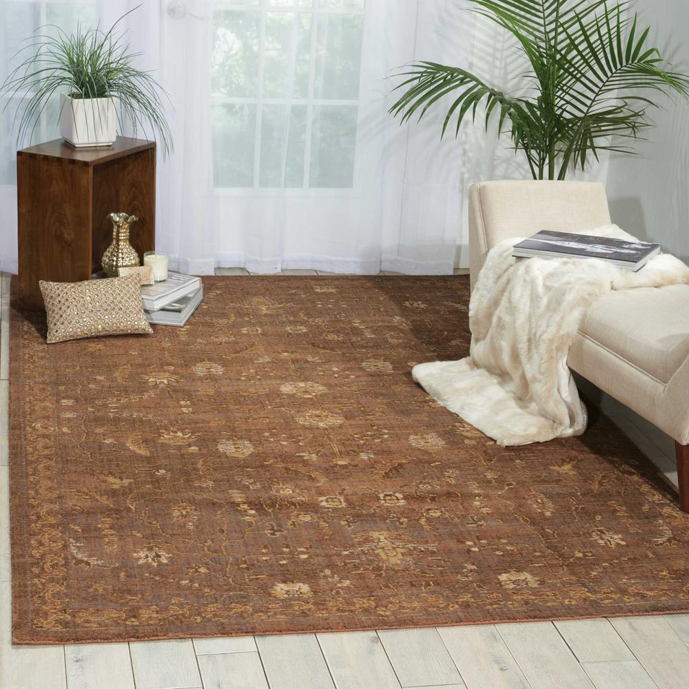 Nourison Silk Elements Cocoa Area Rug. Picture 2