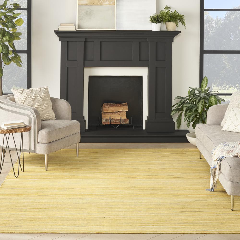 Nourison Interweave Area Rug Yellow - IWV01. Picture 9