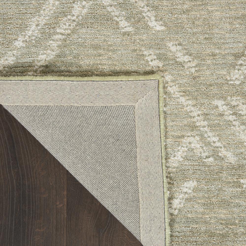 Nourison Venosa Runner Area Rug, Green Ivory, 2'3" x 7'6", VSN01. Picture 3