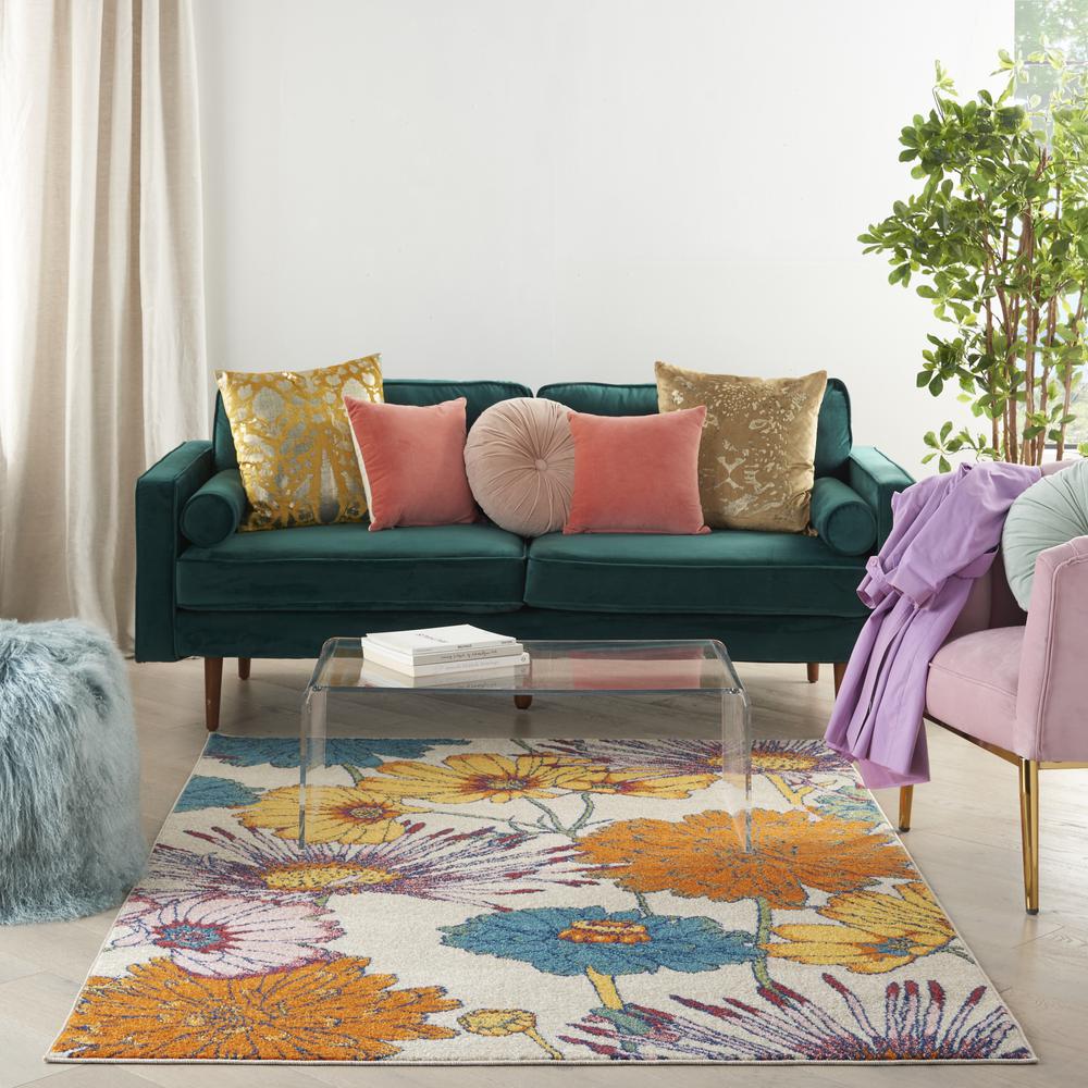 Contemporary Rectangle Area Rug, 4' x 6'. Picture 10