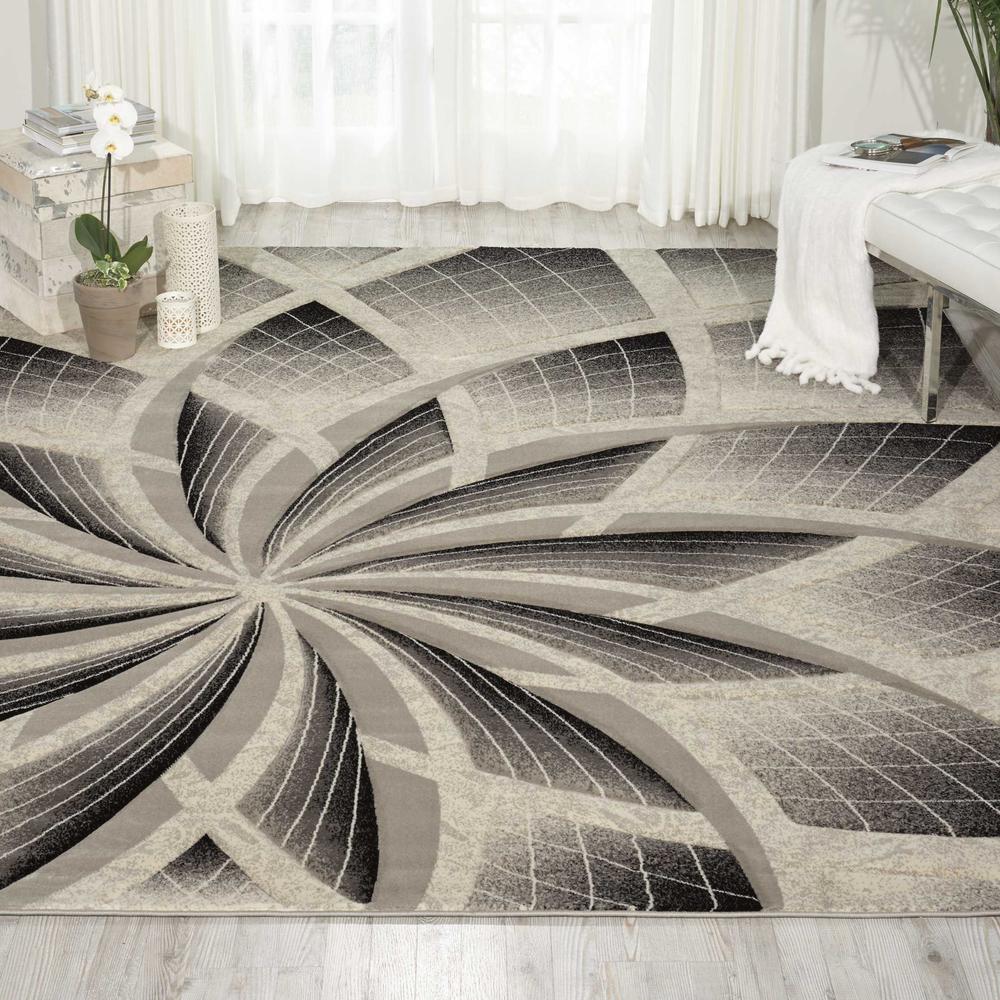 Soho Area Rug, Grey, 3'9" x 5'9". Picture 2