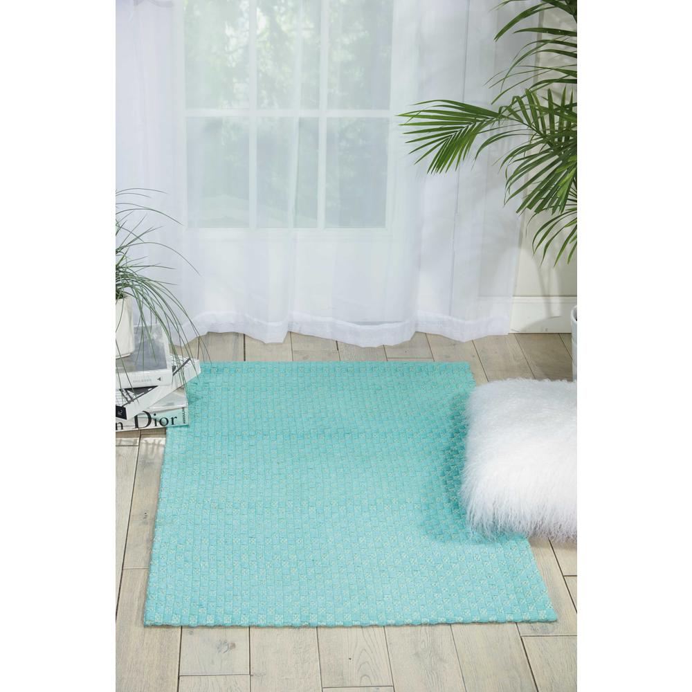 Nourison Sojourn Aqua Area Rug. Picture 2