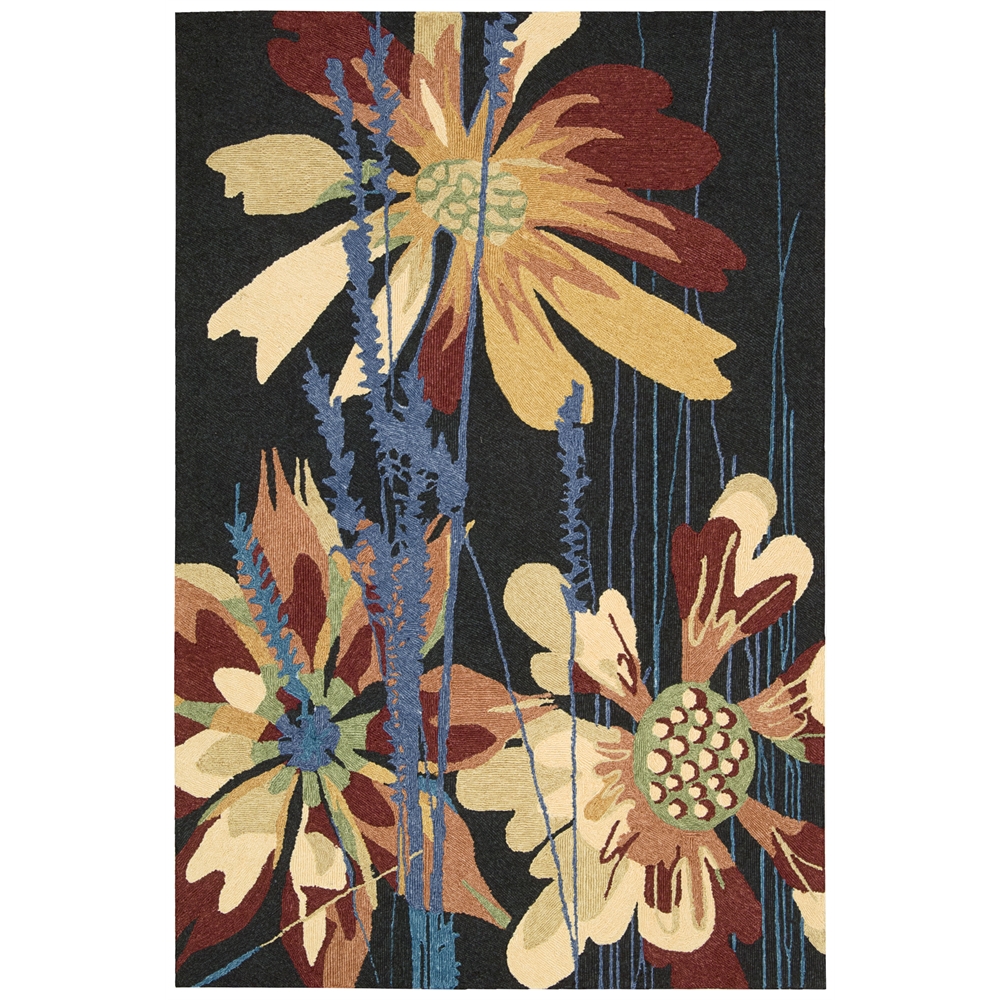 South Beach Rectangle Rug By, Black, 5' X 7'6". Picture 5