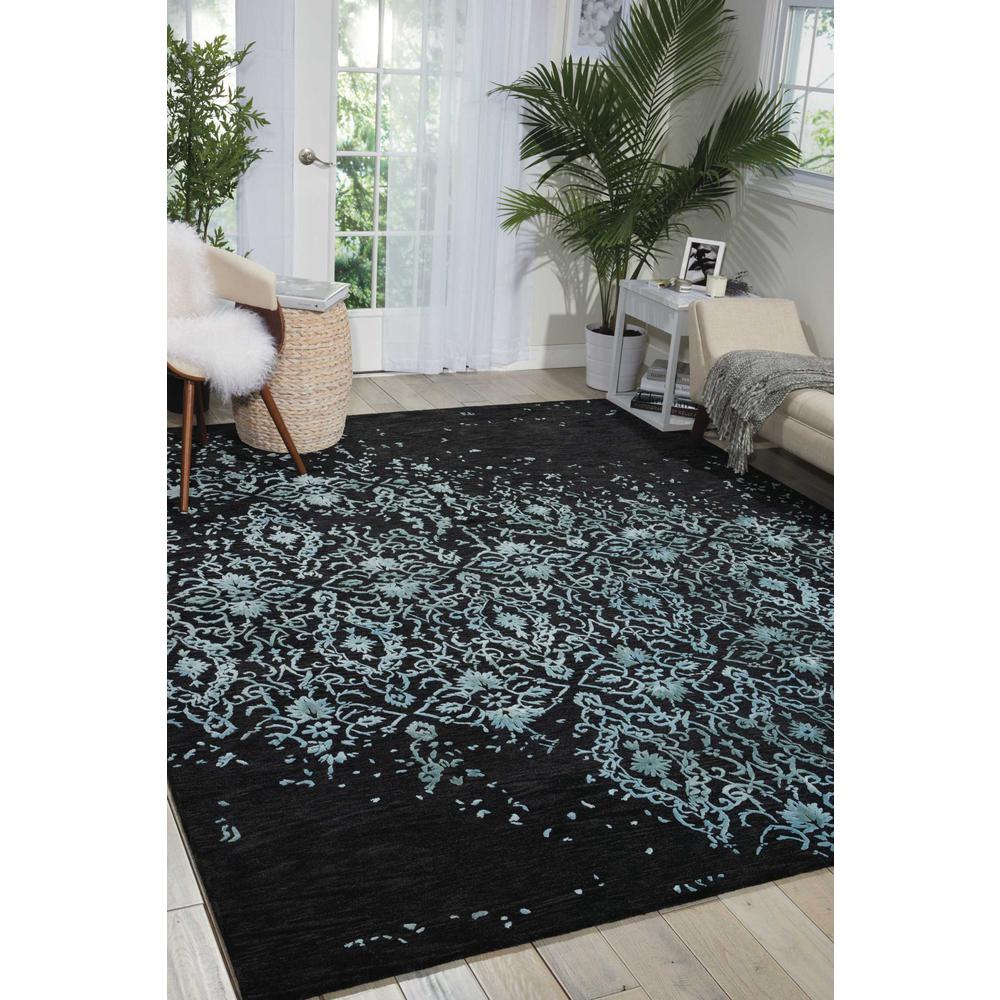 Opaline Area Rug, Mmidnight Blue, 8'6" x 11'6". Picture 2