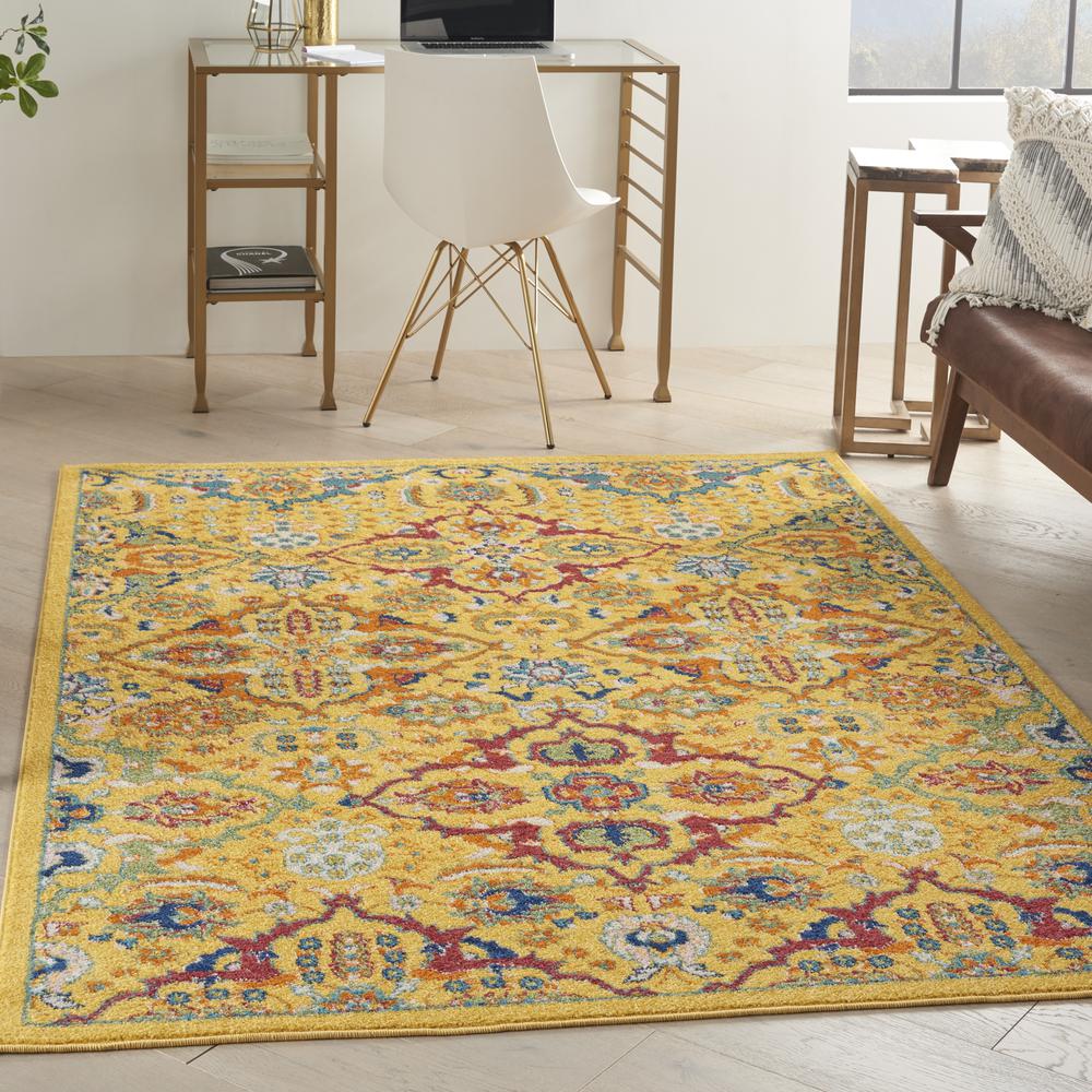 Bohemian Rectangle Area Rug, 5' x 7'. Picture 3