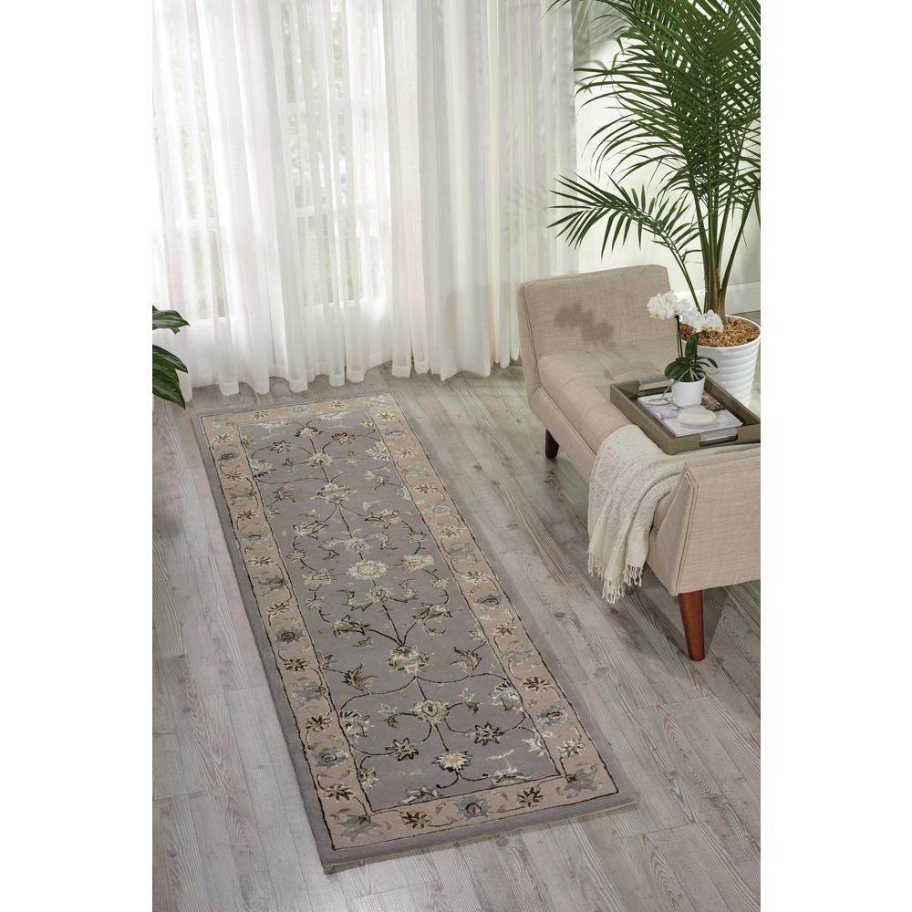 Serenade Area Rug, Grey, 2'3" x 7'6". Picture 2