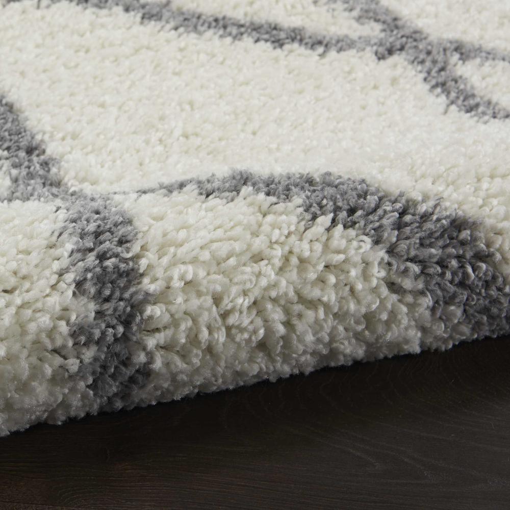 SHI02 Shangri-La Ivory/Light Grey Area Rug- 5' x 7'. Picture 7