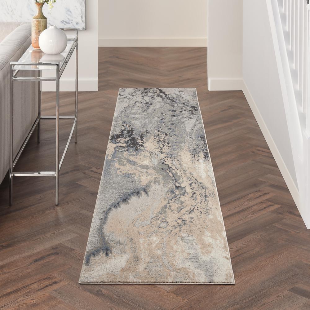 Modern Runner Area Rug, 10' Runner. Picture 3