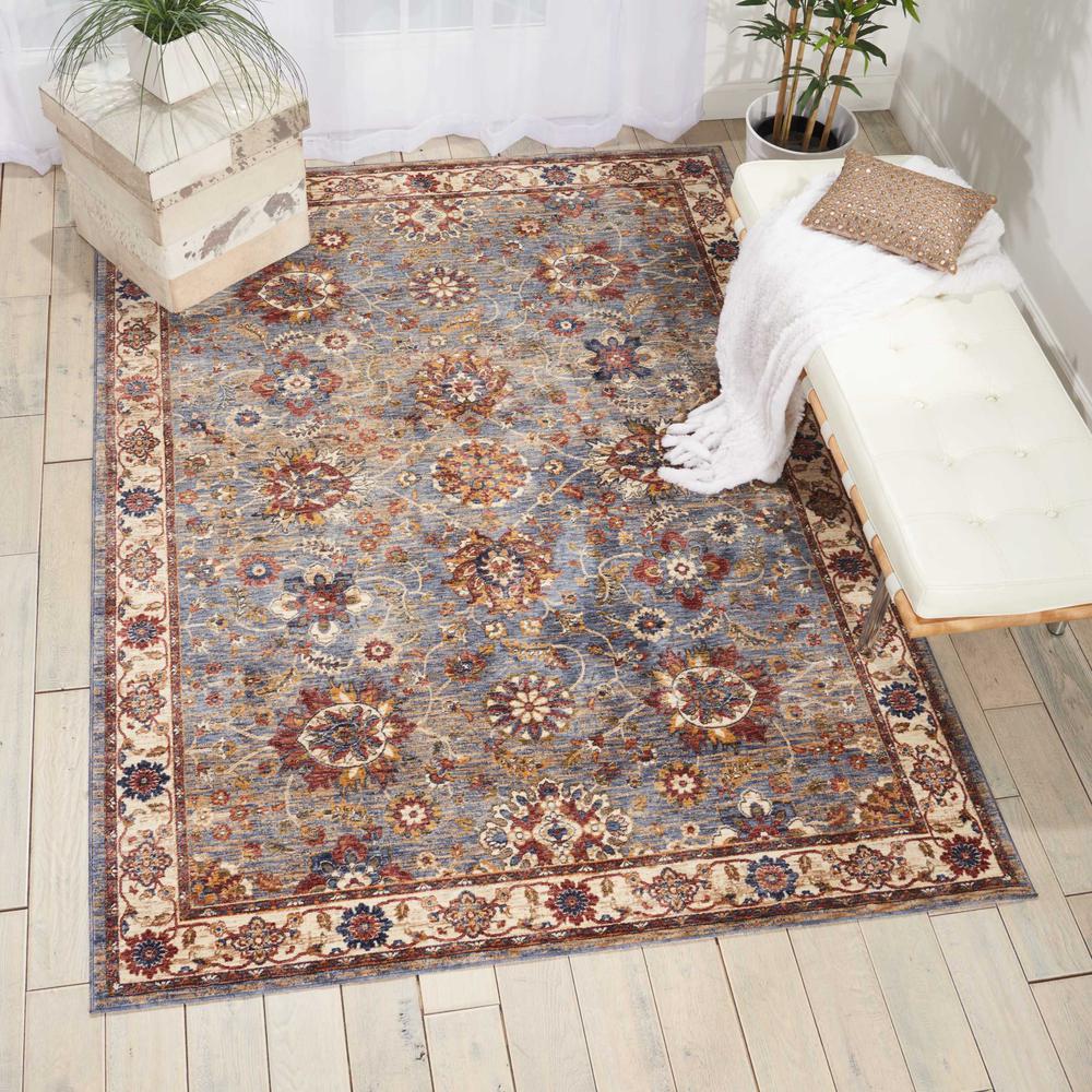 Reseda Area Rug, Sky, 5'3" x 7'6". Picture 2