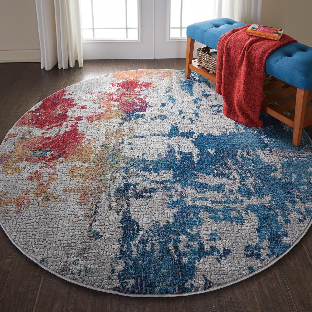 Modern Round Area Rug, 6' x Round. Picture 2
