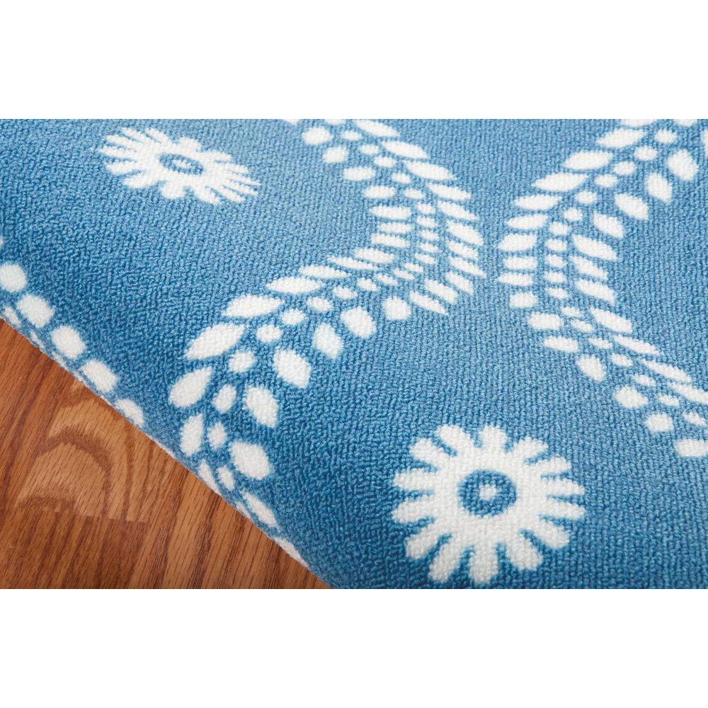 Home & Garden Area Rug, Navy, 4'4" x 6'3". Picture 4