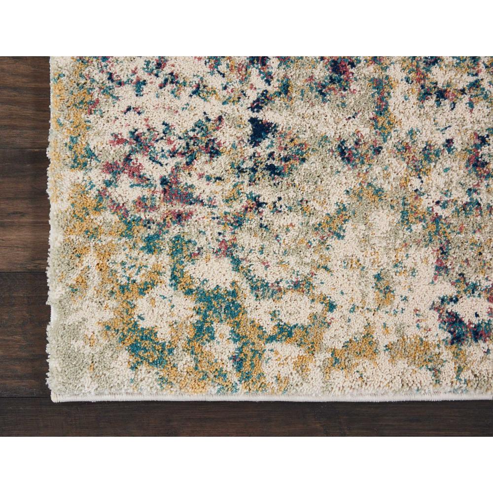 Fusion Area Rug, Cream/Blue, 2'2" x 7'6". Picture 2
