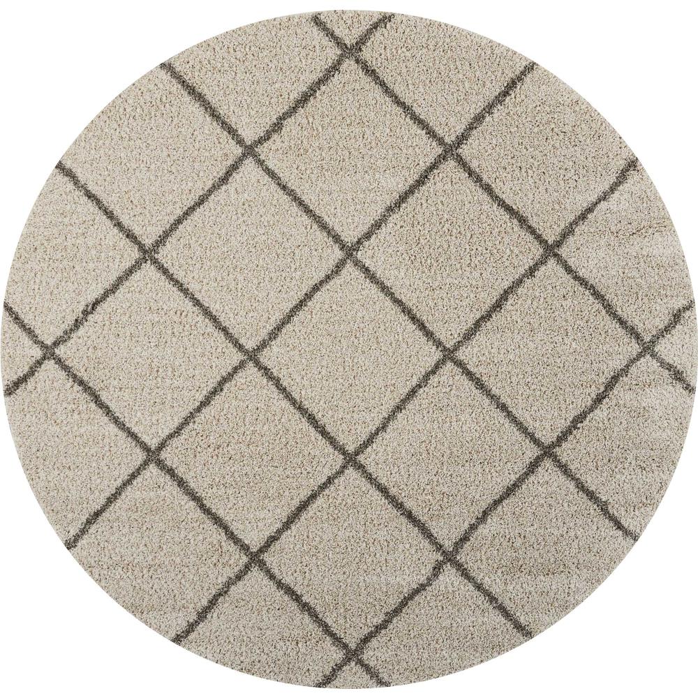 Brisbane Area Rug, Cream, 8'2" x ROUND. Picture 1