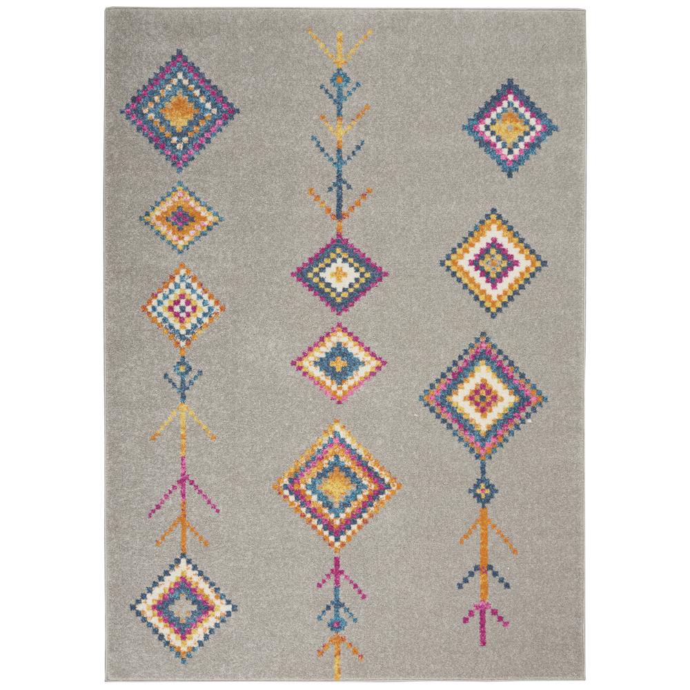 Rectangle Bohemian Machine Made Area Rug. Picture 1