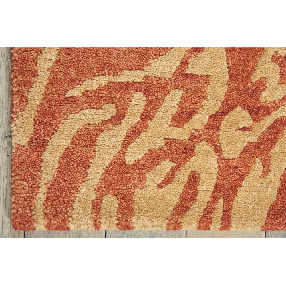 Tahoe Modern Rust/Beige Area Rug. Picture 2