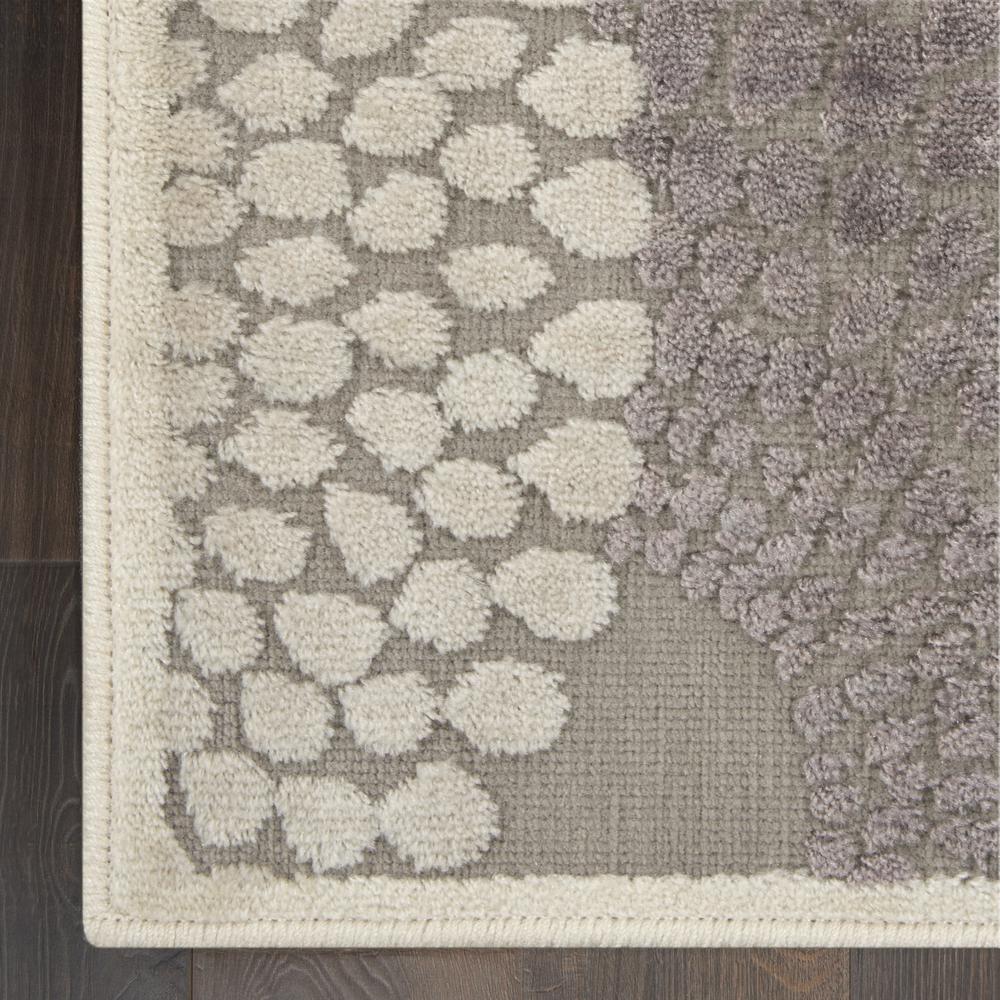 Graphic Illusions Area Rug, Grey, 2'3" x 8'. Picture 3