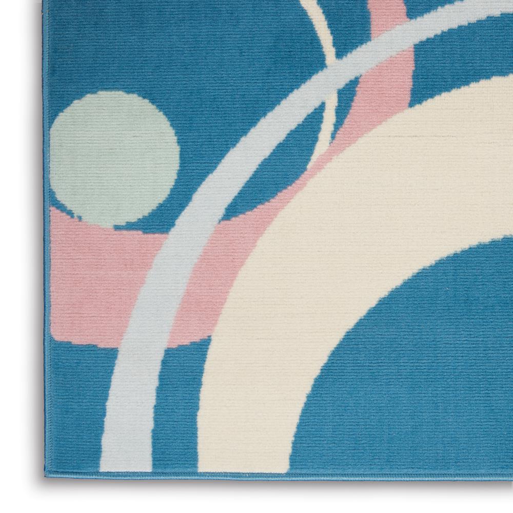 Grafix Area Rug, Blue Multicolor, 3'9"X5'9". Picture 5