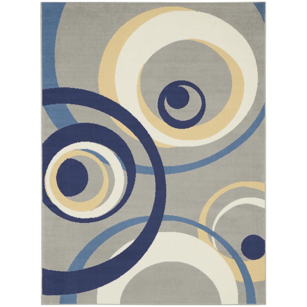 Mid-Century Modern Rectangle Area Rug, 5' x 7'. Picture 1