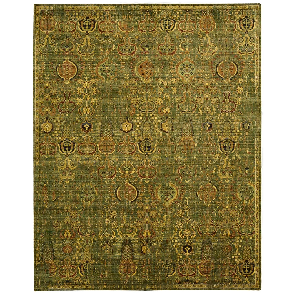 Timeless Green Gold Area Rug. Picture 1