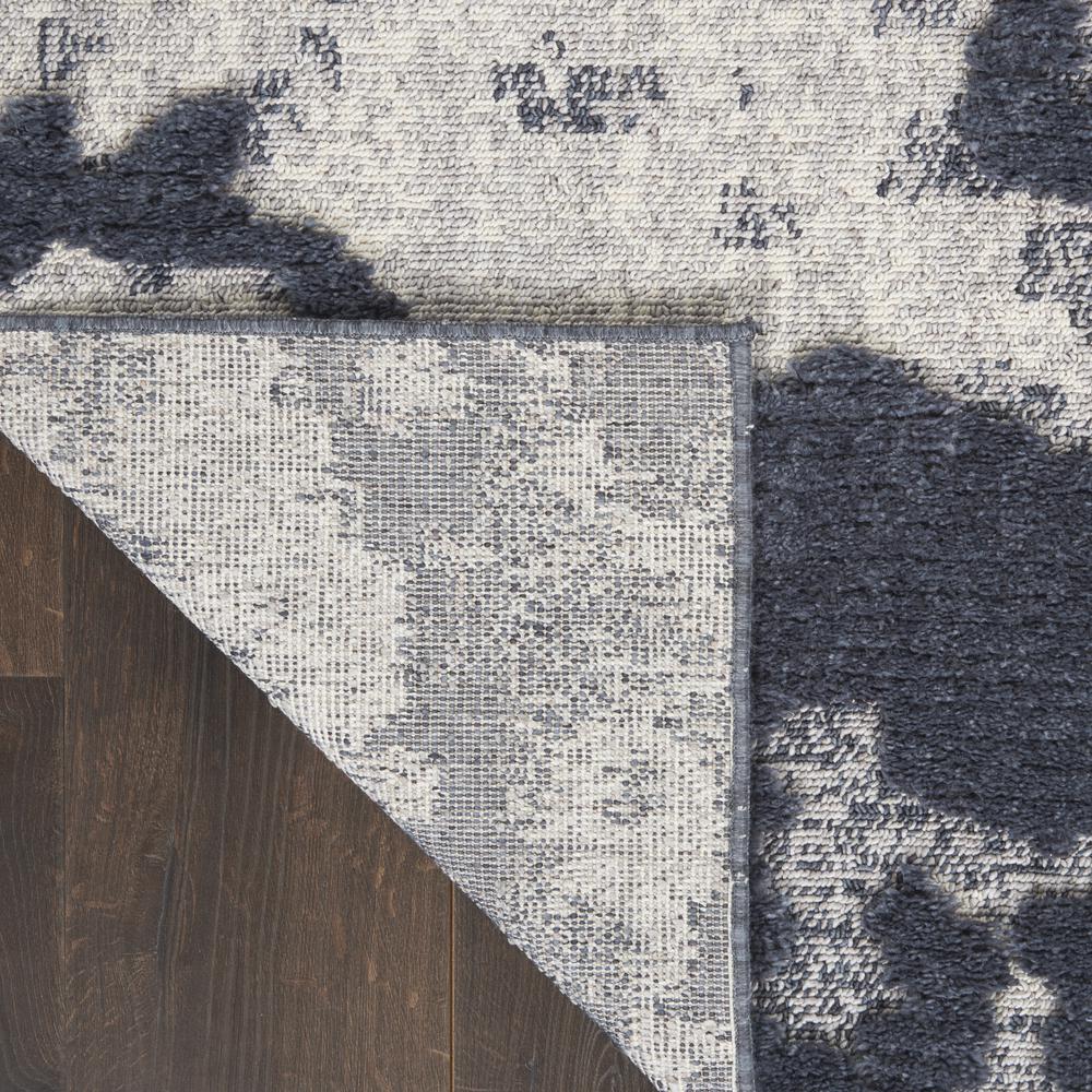 Nourison Textured Contemporary Area Rug, 7'10" x  9'10", Blue/Grey. Picture 3